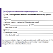 Information Request Reply Card