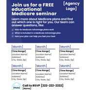 Medicare Seminar Dates Flyer 1