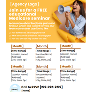 Medicare Seminar Dates Flyer 2